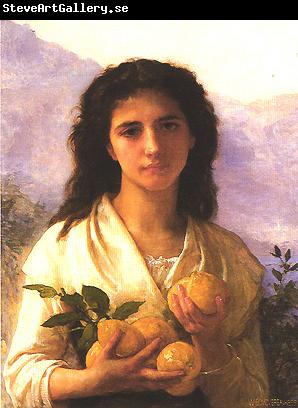 Adolphe Bouguereau Girl Holding Lemons